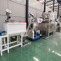 Process module of granular fish meal processing